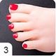 Kāju nagu krāsa Aibei-Toenails-red