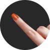 Pirkstu nagu krāsa Star-Dark-Orange-pirksta-nags