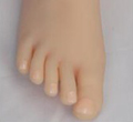 Barva nehtů na nohou WM