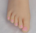 Barva nehtů na nohou WM