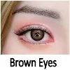 Øjenfarve WMsilikone-øjne-brune