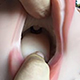 जीभ के साथ मुंह का प्रकार
