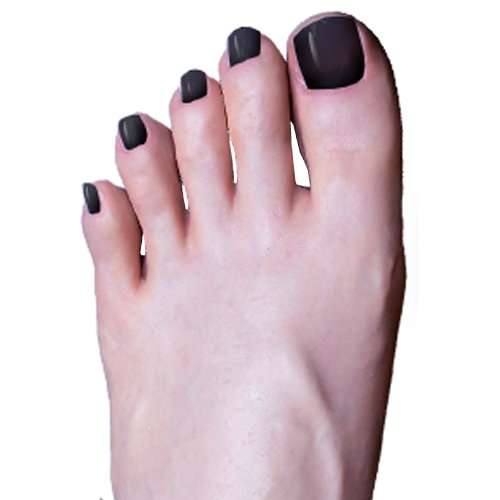 Колір нігтів на ногах QQ-toenail-black