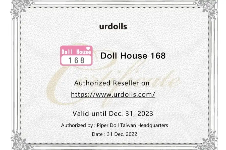 dollhouse 168 अधिकृतता वास्तविक बाहुली