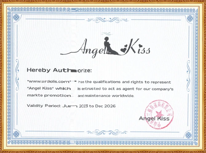 Sexuálne bábiky Angelkiss Doll-Certificate