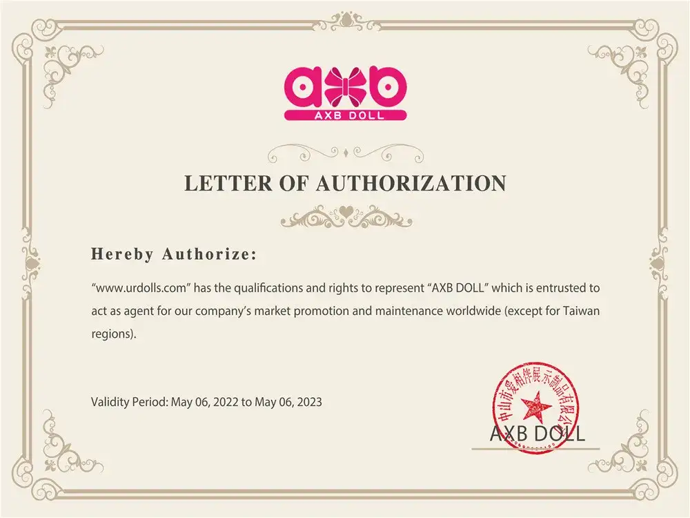 AXBdoll-Certificate kynlífsdúkkur