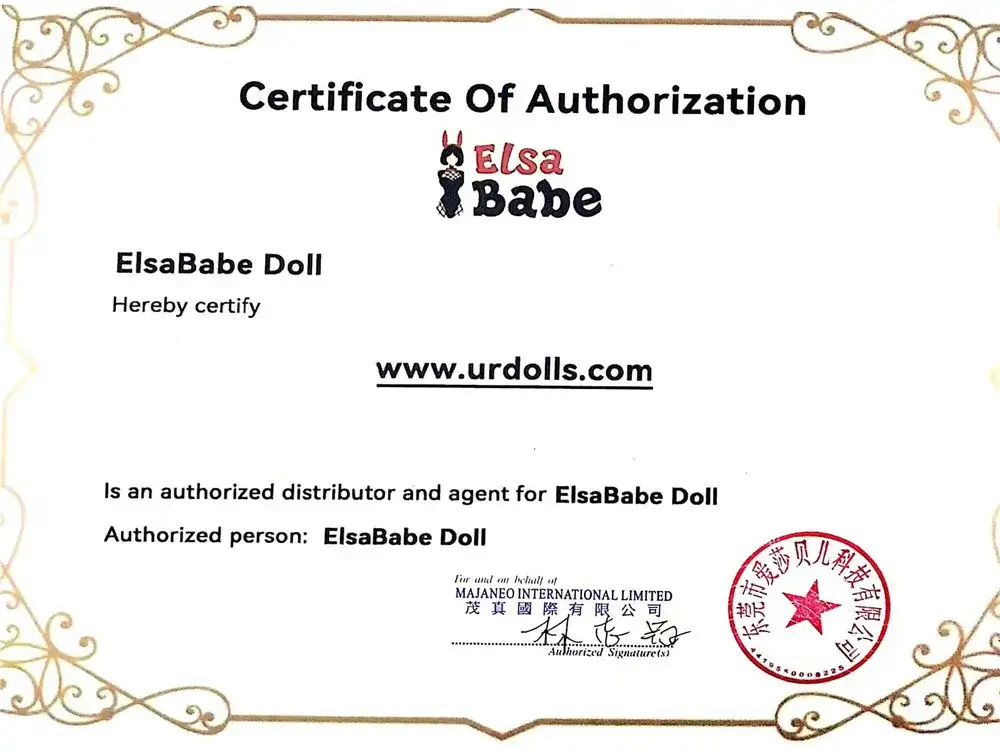 ElsaBabeDoll-сертификат любовной куклы