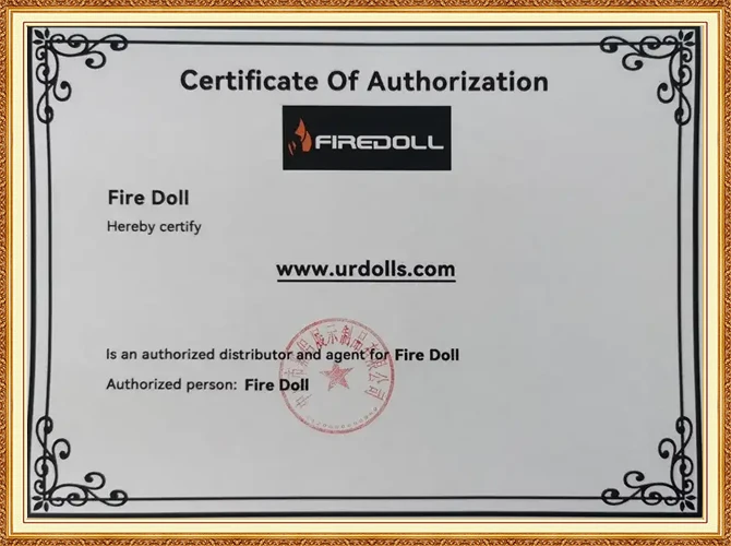 Bábika lásky FireDoll-Certificate
