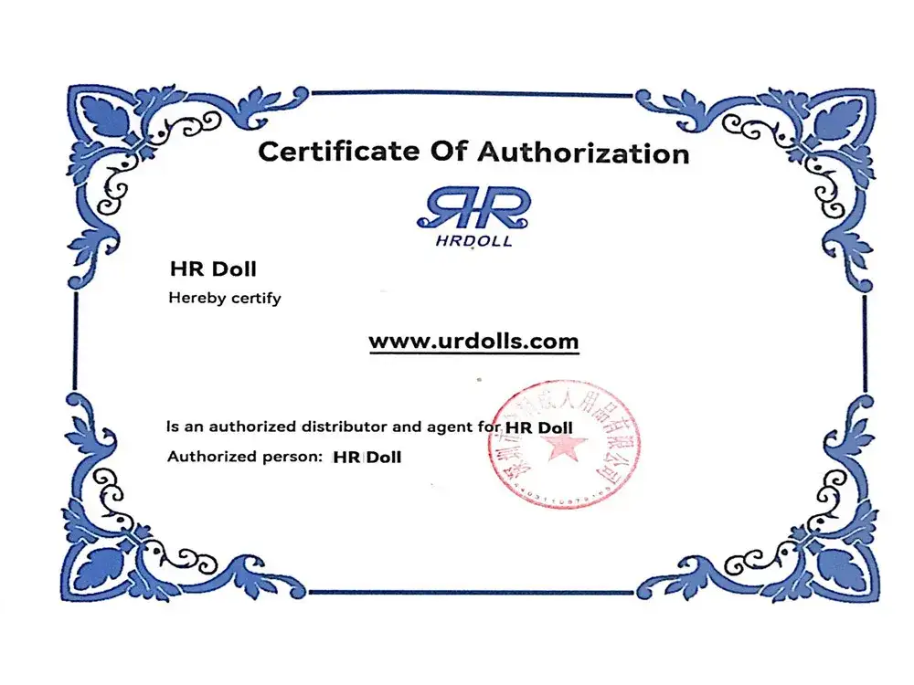 Zidole zogonana za HRDoll-Certificate