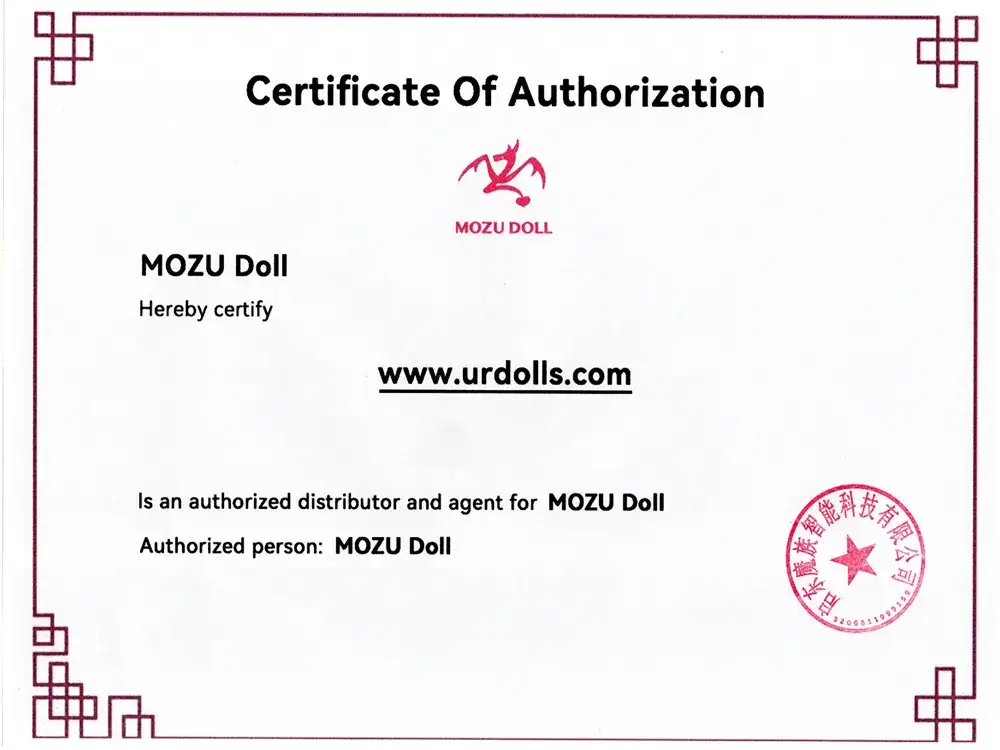 MOZUDoll sertifikatas