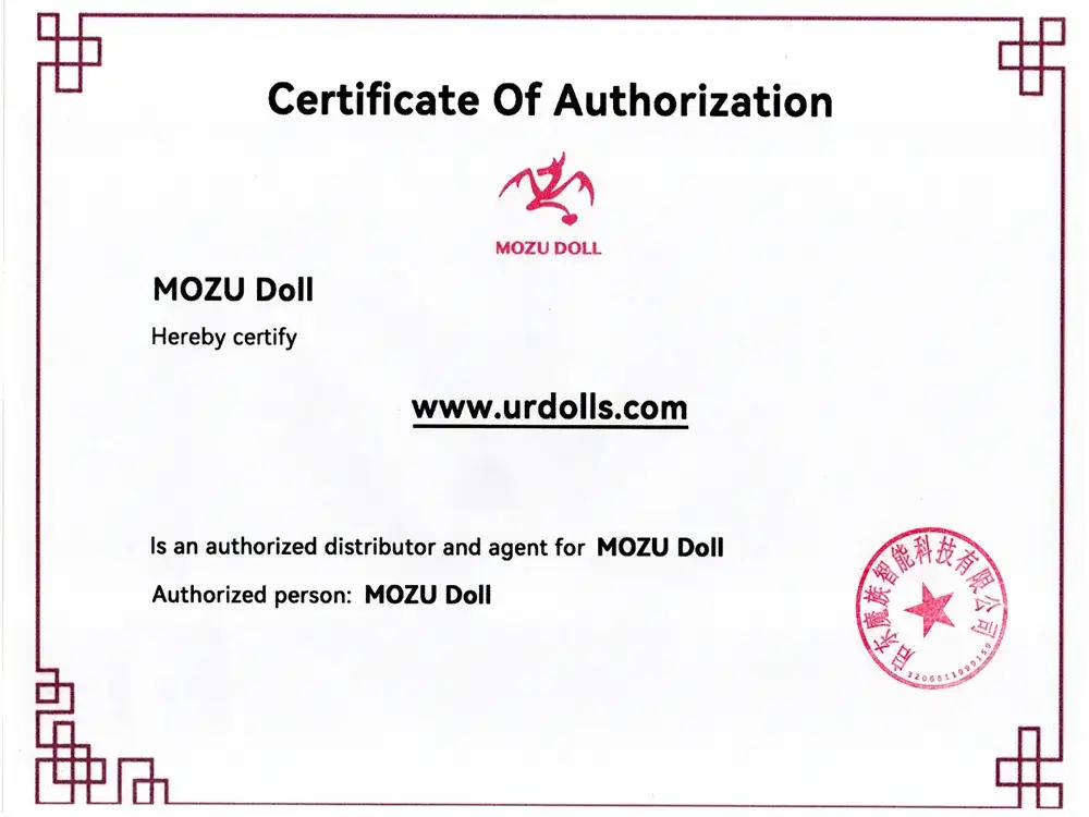 Certificat MOZUDoll