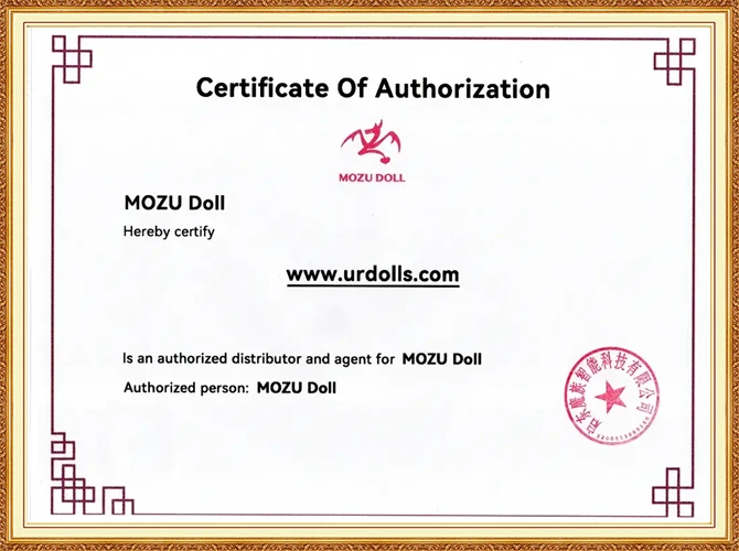 MOZUDoll-Certificate តុក្កតាសិចស៊ី