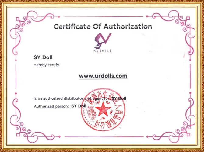 SYDoll-Certificat păpuși sexuale