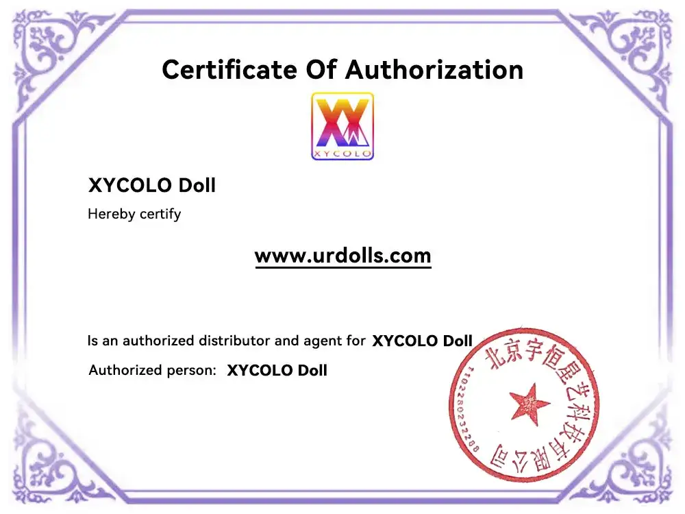 Zidole zogonana ndi XYCOLODoll-Certificate
