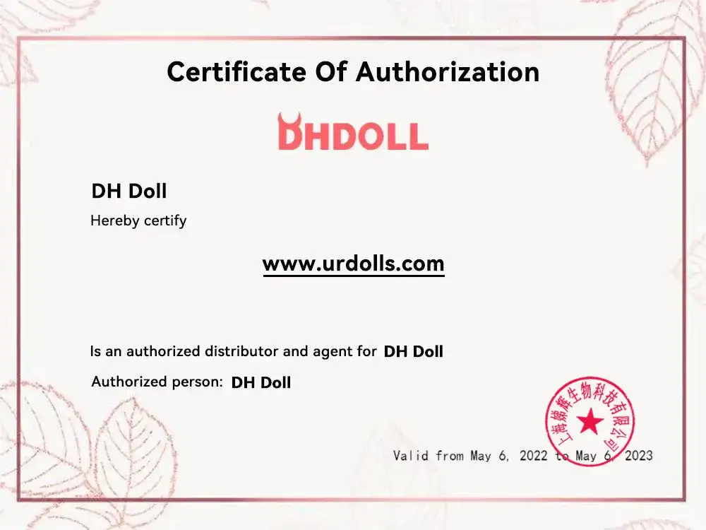 dhDoll-certifikat ljubezenska lutka