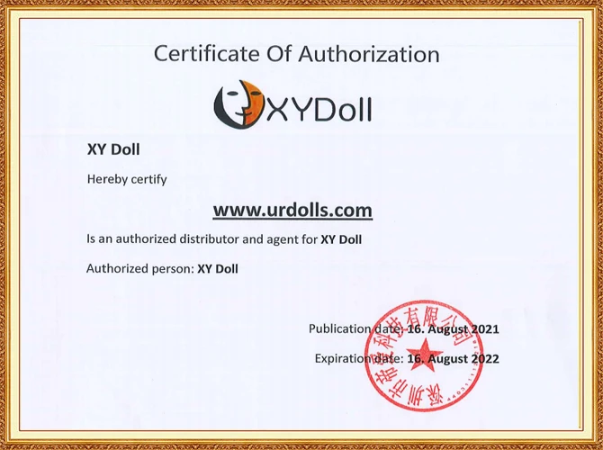 XYDoll- সার্টিফিকেট সেক্স পুতুল