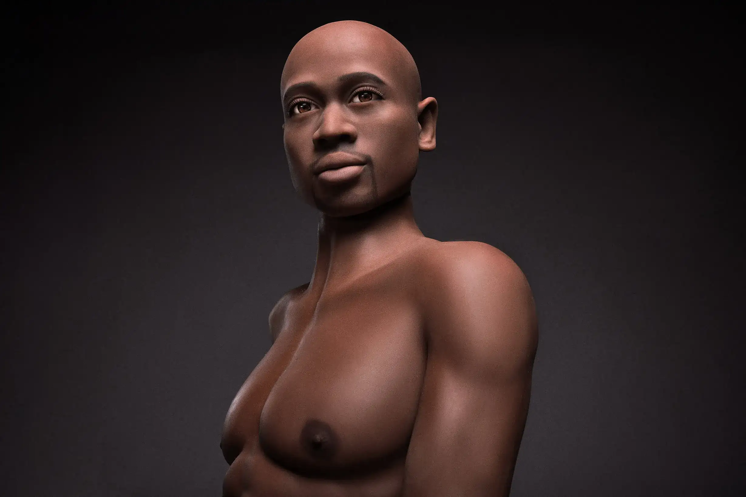 čierna mužská sexuálna bábika