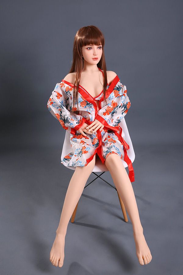 Klasická kráska so zmyslom pre šarm TPE japonská bábika Qing Xue 158 cm pekná hruď