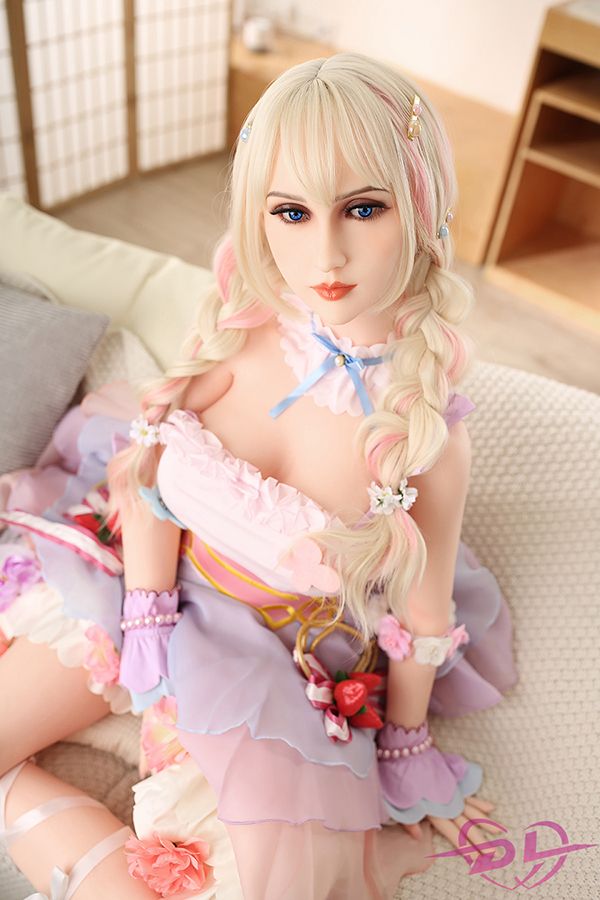 Sophie - 150cm Lolita Style Cosplay Fată elegantă Păpușă sexuală din silicon