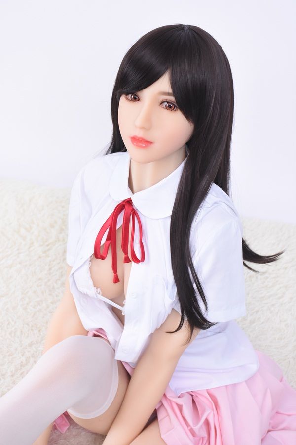 Wollaston - Boneca japonesa de 168 cm de pelo negro longo Boneca sexual de TPE de peitos bonitos