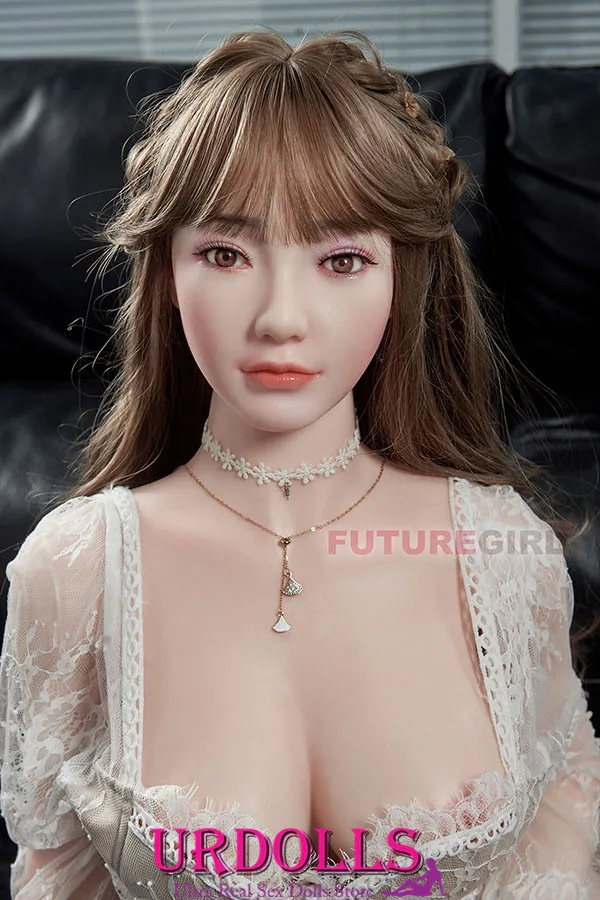 Aria 158CM C-Cup Futuregirl Poupe Big Eyes Silicone Sex Doll-72_111