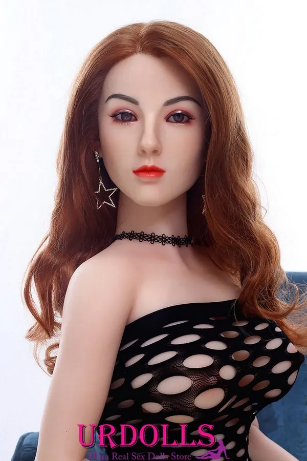 Mabel 164CM helepruun parukas C-Cup Real Life Sex Doll Classic Sexy Top SY Big Breast Silikoon nr 245