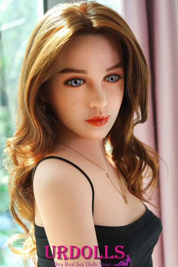 Elaine Natural Universal Skin Real Doll مثير الأرداف 159 سنتيمتر ملابس داخلية سوداء قصيرة A-Cup TPE رئيس 263