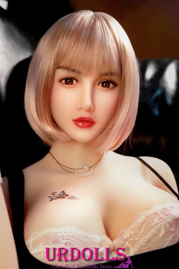 Erin Big Breast Doll Real Sex Doll Natural Skin TPE 165CM Silver Pink Hair Alluring Lip