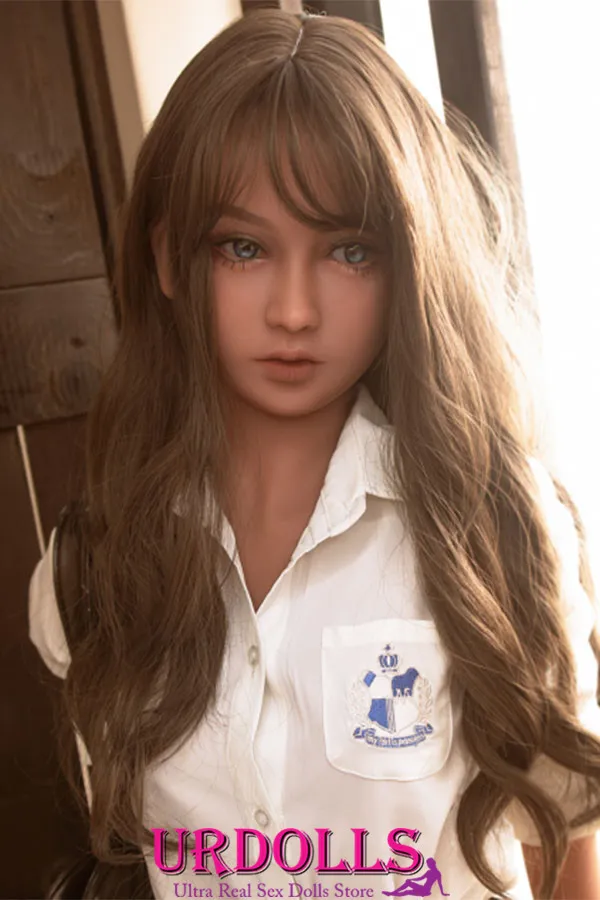 Ari Kaitlyn Μακριά σγουρά μαλλιά Real Life Sex Doll TPE όμορφο στήθος Μελαγχολική μικρή πριγκίπισσα UR Κούκλες Μπλε μάτια Καυτές πωλήσεις