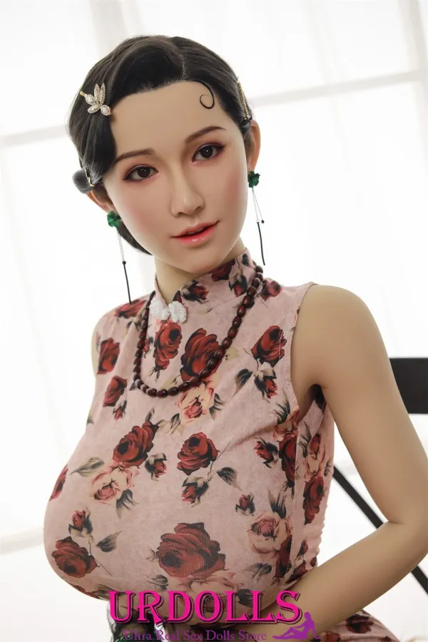 Jing'e Payudara Besar Silikon Kepala + TPE Tubuh COSDOLL 168 Cm 42 Kepala Versi Indah Bibir Seksi Manusia Hidup Boneka Seks