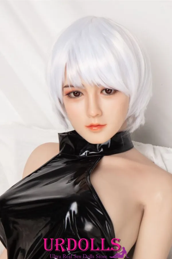 Yua Snowy neck Silicone Head + TPE Body JXDOLL 160cm D-Cup Yeux attrayants Sentiment sensuel Poupées sexuelles réalistes