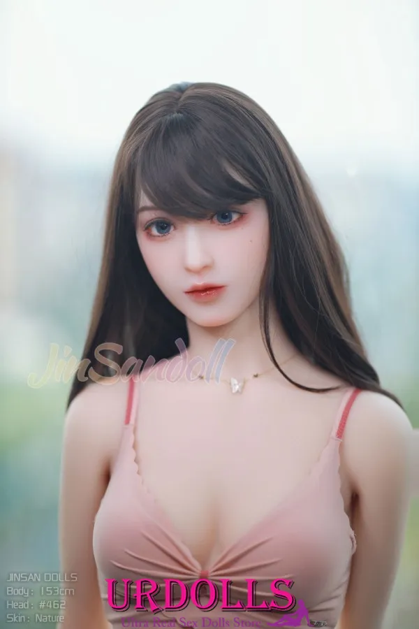 Boneca real de peito plano Sibyl Mark Sporty Lady TPE WM de 153 cm