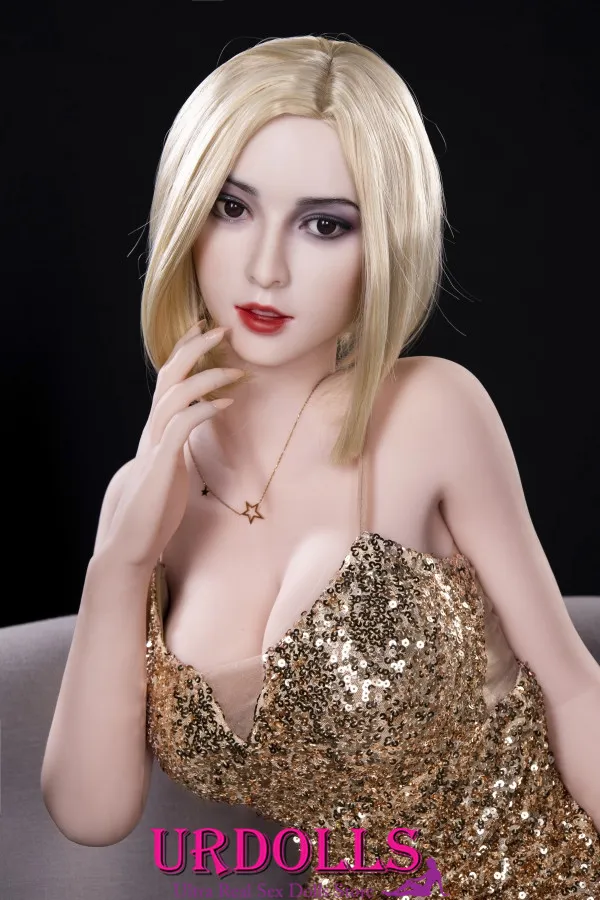 Natalie Karen Mewah 161cm E-cup Tubuh Cerah TPE DL Blonde Boneka Cinta Manusia Hidup