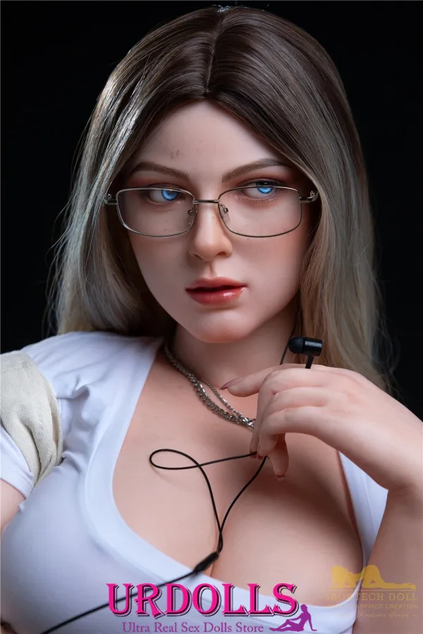 Amelia Nicole akiniai 165 cm G-puodelis Gražiai silikoninis Irontech Real Lifelike Doll