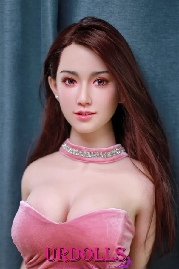 Veronica Heavenly 168cm D-cupán ag tabhairt pléisiúir le Ceann Silicone + Corp TPE JY Doll Grá Fíor