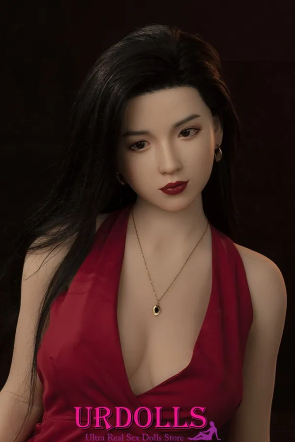 Adahlia Serious 166cm Mid Chest Unpretentious Silicone Head + TPE Body AXB Big Chest Sex Doll