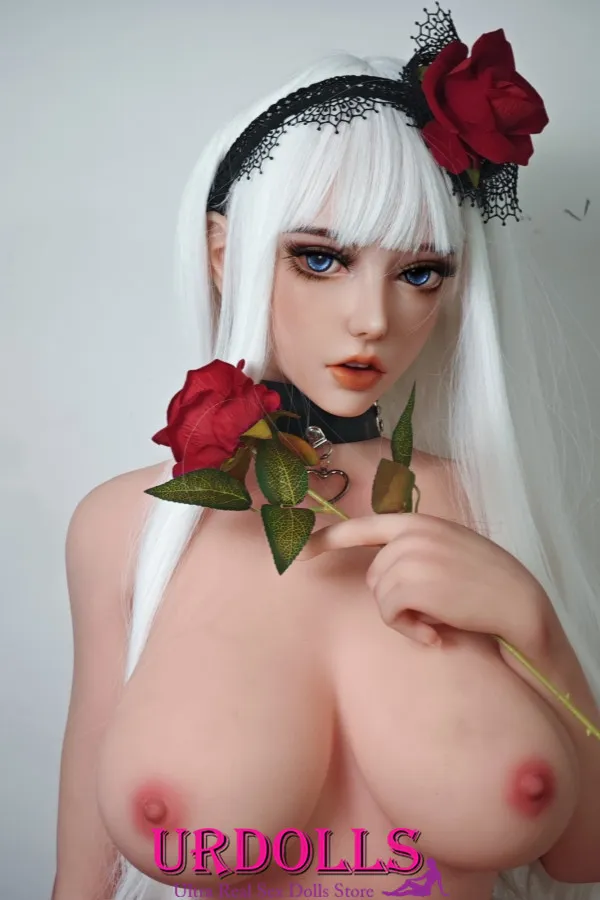 ʻO Tiana ke ʻano pāʻani Anime Sex Doll 150cm M-Cup Sexy Eyes Lapaʻau Silicone Poʻo nani maoli ʻoiaʻiʻo nui.