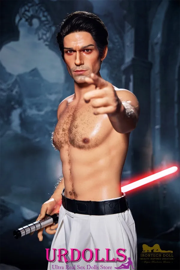 dude enjoying sex doll