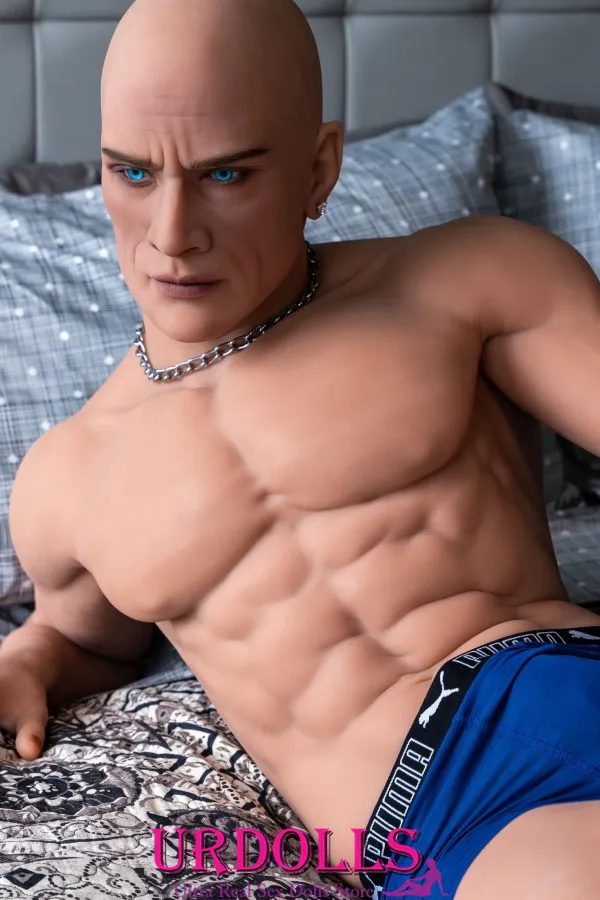 Kyla Bristol Blue White Hair Male Sex Dolls TPE Orange Sunglasses pretty Doll Forever Sexy Shirt Uniform