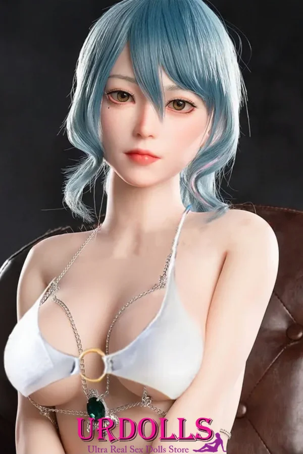 D-Cup 170cm Sexdolls pale blue hair